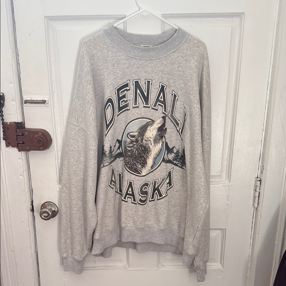 Abercrombie & Fitch Gray Crewneck Sweater oversized XXL like new